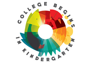 College Begins in Kindergarten Logo Design